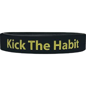 We Keep You Motivated Stop Smoking Vaping Smoke Free Cessation Bracelet Quit Smoking Bracelet Anti Smoke Sobriety Addiction Drug Recovery Motivational Wristband LLC
