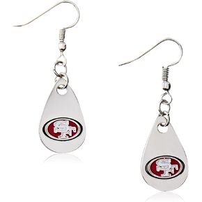 NFL San Francisco 49ers Tear Drop Dangler Earrings