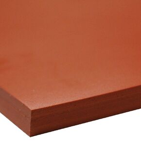 Small Parts 36-007O-250-006-006 Silicone Sheet, 70A Durometer, Smooth Finish, No Backing, 0.25" Thickness, 6" Width, 6" Length, Orange