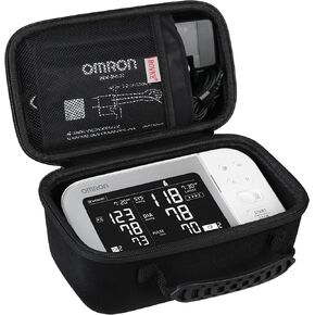 BOVKE Storage Case for Omron Platinum Blood Pressure Monitor BP5450 BP5350 with Soft Arm Cuff, OMRON Gold Blood Pressure Machine Storage Holder Not for Hard Arm Cuff, Black