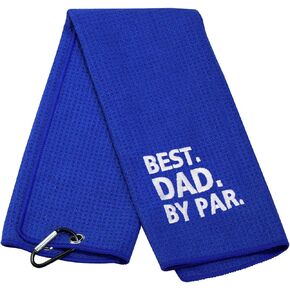Dad Golf Towel Embroidered Golf Towel Gift Best Dad by Par Golf Towel Golf Father Gift Golf Towel Gift Papa Golf Towel