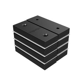 Magnetpro PP Coated Rectangular Magnets 20 LB Force Size 2" x 0.75" x 0.3", Food-Grade Shell, Rust-Proof and Waterproof, Multi-Purpose Magnets for Home for Outdoor Pack of 8