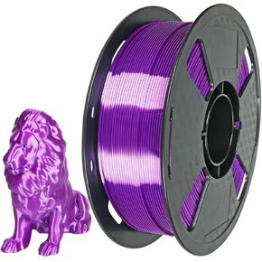 CC3D Silk Grape Purple PLA Filament 1.75mm 1KG 3D Printing Filament Silky Grape Color PLA Shiny Metallic PLA Purple 3D Printer Material FDM 3D Printer Filament Grape Violet Color
