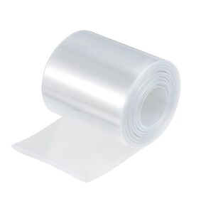 MECCANIXITY Battery Wrap PVC Heat Shrink Tubing 44mm Dia 70mm Flat 6m Clear Good Insulation for Battery Pack