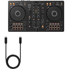 BoxWave Cable Compatible with Pioneer DJ DDJ-FLX4 - DirectSync PD Cable (3ft) - USB-C to USB-C (100W), Type C Braided 3ft Charge and Sync Cable - Jet Black