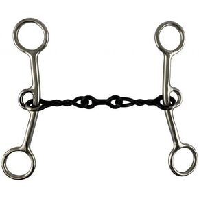 Showman Stainless Steel Junior Cow Horse Bit w/ 5" Sweet Iron Mouth