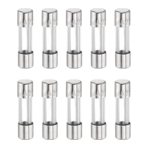 HARFINGTON 10pcs Fuses 3A 250 Volt Fast Blow Glass Fuse F3AL250V 5x20mm Fast Acting Fuses for Christmas Light Electrical Systems Microwave Ovens TVs Fans Lights Oven