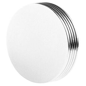 Thin Round Disc Magnets 1.5x1/16 - Neodymium Rare Earth Magnetic Sticker Holder Fastener Scrapbooking Crafting Disk 38x1.5mm Flat Magnet Discs N42 (5 Pack)