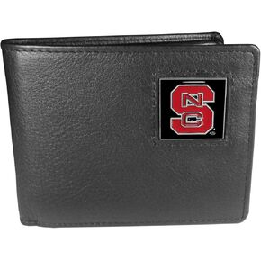 NCAA Siskiyou Sports Mens North Carolina State Wolfpack Leather Bi-fold Wallet One Size Black