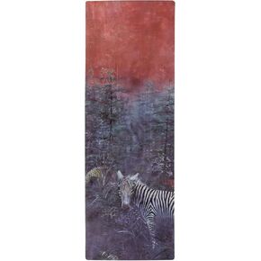 YOGA DESIGN LAB | The Combo Yoga Mat | 2-in-1 Mat+Towel | Eco Luxury | Ideal for Hot Yoga, Power, Bikram, Ashtanga, Sweat | Studio Quality | Includes Carrying Strap! (Zen Zebra, 3.5mm)
