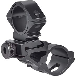 GOTICAL 1 Inch Ring 25.4mm Picatinny Weaver Rail Mount Black and 1 Tactical Mount for Flashlights Bicycle Flashlight Mounting Clip with an Allen Wrench