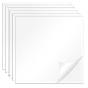 10 Pcs Polycarbonate Sheets, 12x12x0.02inch Clear Plastic Sheet Shatter Resistant Cuttable Polycarbonate Panels Hard Plastic Sheets for DIY Crafts Picture Poster Frames Invitations Displays