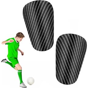 Soccer Shin Guards, 3.94x2.36 Inch Mini Shin Guards Protective Shin Guards Anti-Slip Football Shin Pads for Kids Boys Girls (Dark Gray)