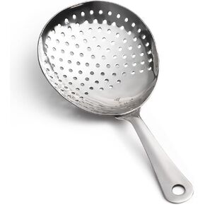 Bartender Julep Strainer for Cocktail Drinks, Professional Bar Strainer for Bartending, Martini Strainer for Commercial Bar Boston Shaker Mixing Glass – Stainless Steel