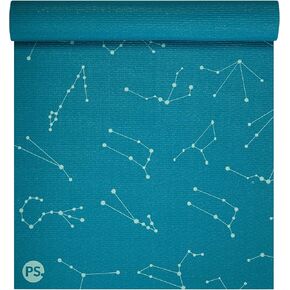 POPSUGAR Premium 6mm Yoga Mat, 68" x 24" (Constellations) with Easy Carry Strap, Textured Non-Slip Exercise Mat for Men & Women, Ideal Home Workout & Gym Mat for Abs & Floor Exercises & Stretching