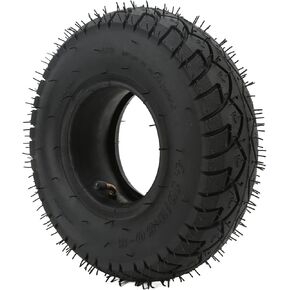 Diydeg 4.10/3.50‑5 Tire and Set, Inflatable Rubber Electric Scooter Outer Tire and, Anti Skid and Shockproof Scooter Replacement Wheels Spare Accessories
