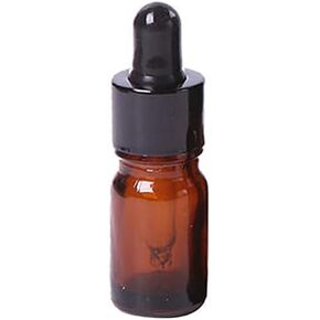 1Pc 5ML Amber Brown Glass Bottles with Dropper Pipettes Liquid Eye Dropper Brown 5Ml Stylish Dropping Bottles