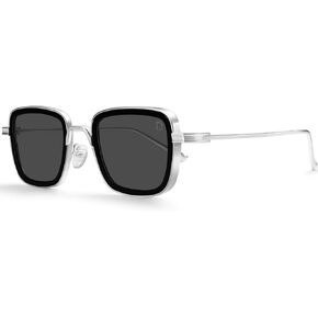 Dollger Square Polarized Sunglasses for Men Retro Metal Fashion Designer Sunglasses