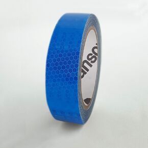 High Intensity Retro Reflective Tape (HXREF) [4 Rolls] 1" (25mm) x 10 yds Blue