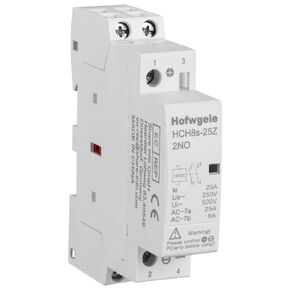 HCH8s-25Z DC Contactor 12V Coil 25A 2NO 2 Pole Universal Circuit Control Automatic Modular Contactor Household Circuit Control Din Rail Mount 2Pole 12v dc Coil contactor