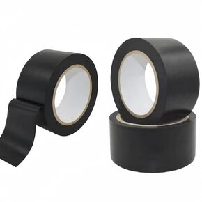 3 Pack Plastic Duct Tape Heavy Duty Waterproof Tape 2 Inch *324 Ft Flexible, No Residue, Strong, DIY Repairs Black