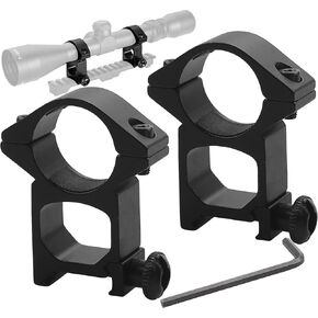 1 inch Scope Mount Rings for 20mm Dovetail Rails High/Medium Profile