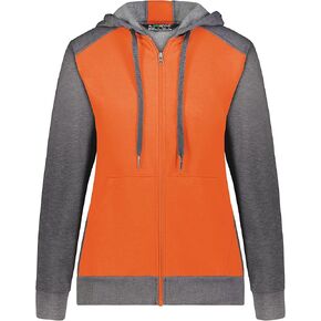 Augusta Sportswear Women's Ladies Three-Season Fleece Full Zip Hoodie