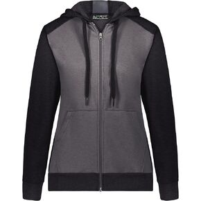 سترة بغطاء رأس بسحاب كامل من الصوف للسيدات من Augusta Sportswear لثلاثة فصول