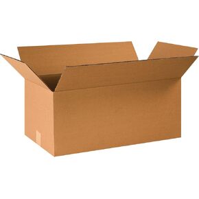 Partners Brand P241210 Corrugated Boxes, 24"L x 12"W x 10"H, Kraft (Pack of 25)