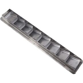 Acouto Boat Louver Vent,Marine Vent Grille Oblong Stainless Steel 8 Slots Grid Cover Boat Shutters Blind Louvre