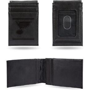 Rico Industries NHL St. Louis Blues Laser Engraved Brown Tri-Fold Wallet - Men's Accessory