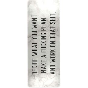 Motivational Quote with Marble Yoga Mat Non Slip Thick Kids Eco Friendly Rubber Workout Foldable Yoga Mat Women Exercise
