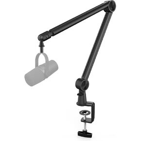 Mic Arm, Premium Microphone Stand, Microphone Boom Arm with Cable Management, 360°Rotatable Broadcasting Microphone Arm, Mic Boom Arm for Podcasts, Gaming, Streaming, Home Office, Recording