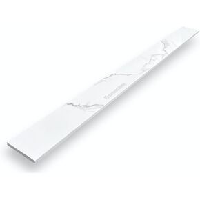 Calacatta Engineered Marble Threshold for Shower Curb, Bathroom Vanity Backsplash, Window Sill, Door Transitions (4" x 36")