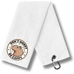 Capybara Gifts Golf for Golfer, Funny Golf Towels for Golf Lovers and Capybara Lover, Perfect for Capybara Lover for Christmas, Birthday