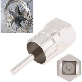 Bicycle Flywheel Removal Tool Lockring Tool Alloy Steel Bicycle Tool Parts Compatible with HG & Sram Gear Cassette Install Removal Tool for Mountain, MTB, Road Bike Sprocket