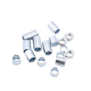 16 Pcs M12 Industrial Steel Spacer Sleeve Bushings Including 13 Bushings and 3 M12 Lock Nuts, Various Sizes (5mm-35mm) for Motorcycle Pit Dirt Bike Moped ATV Mini Bike