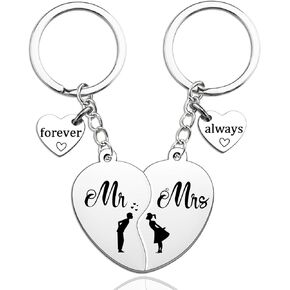 Wedding Gifts for Couples Valentines Day Gifts for Her Him Cute Matching Keychain Newly Wed Gifts for The Couple Unique Anniversary Birthday Gifts Ideas His And Hers Gifts