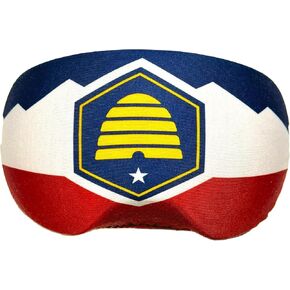 Microfiber Protective Goggle Cover - Utah State Flag - Dust Scratch Lens Protector