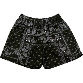MECH-ENG Mens Paisley Shorts Graphic Bandana Shorts Retro Running Boxing Mesh Boho Drawstring Shorts