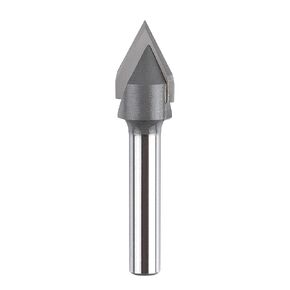 SpeTool Carbdie Tip V Groove CNC Engraving Bit Router Bit CNC Woodwork Tools 60 Deg 1/2 Inch Cutter with 1/4 Inch Shank