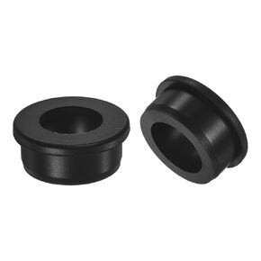 2-Pack 1-5/16 Inch Drill Hole, 7/8 Inch ID Silicone Rubber Grommets for Wiring, Wire Cable, Hole Plugs, Automotive, Firewall, Desk, Water Pipe, Hydroponic [Black]