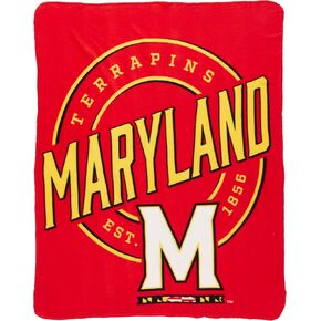 Northwest NCAA Maryland Terrapins Unisex-Adult Fleece Throw Blanket, 50" x 60", Campaign