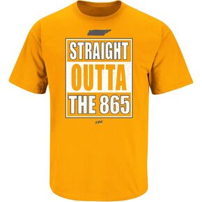 Smack Apparel Straight Outta The 865 T-Shirt for Tennessee College Fans (SM-5XL)