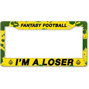 إطار لوحة ترخيص TrophySmack Fantasy Football Loser، جائزة الخاسر المحرج - أصفر (مقاس واحد يناسب معظم الأشخاص)