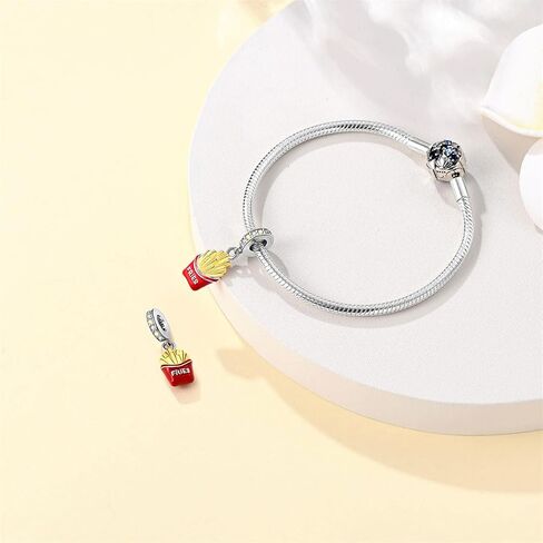 Gold Charms for Pandora Bracelets and Necklace for Women Cubic Zirconia Artists Dangle Beads Jewelry Gifts in Saudi Arabia