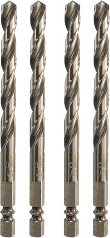 HARFINGTON 4pcs M35 High Speed Steel Cobalt Twist Drill Bit 6.8mm/0.04" Dia with Quick Change 1/4" Hex Shank Jobber Drill Bit for Metal, Steel, Copper, Aluminum, Zinc Alloy in Saudi Arabia