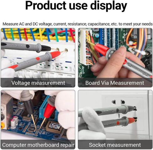 Themisto TH-M21 20A 1000V Leads Multimeter Test | طول 110 سم in Kuwait