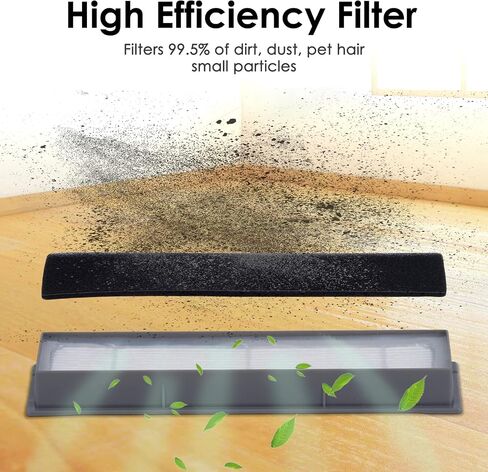 Filter Brush Replacement Set Compatible with Ecovacs DEEBOT OZMO 920 950 T8 AIVI Max T9 T5 N5 N7 N8+ N8 Pro Plus Robot Vacuum Cleaner Accessories Kit, 1 Main Roller Brush 3 HEPA Filters 6 Side Brushes in Saudi Arabia