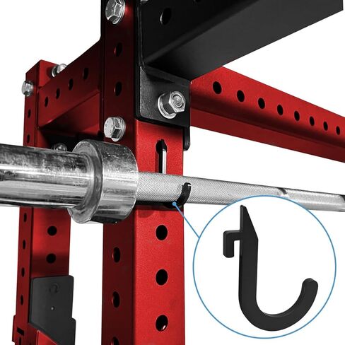 8PSC مرفقات حامل رف القرفصاء، خطاف حديد لرف الطاقة، خطاف تخزين DIY لأطواق المقاومة وأطواق الحديد وإكسسوارات الصالة الرياضية in Kuwait